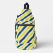 Boho Groovy Geometric Abstrakt AroAce Pride Flag Crossbody Bag (Vorderseite)