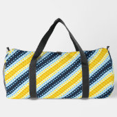 Boho Groovy Geometric Abstrakt AroAce Pride Flag Duffle Bag (Rückseite)