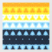 Boho Groovy Geometric Abstrakt AroAce Pride Flag Fensteraufkleber (Blatt)