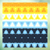 Boho Groovy Geometric Abstrakt AroAce Pride Flag Fensteraufkleber (Blatt 3)