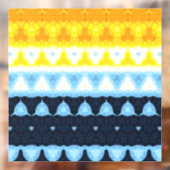 Boho Groovy Geometric Abstrakt AroAce Pride Flag Fensteraufkleber (Blatt 2)