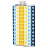 Boho Groovy Geometric Abstrakt AroAce Pride Flag Flachmann (Links)