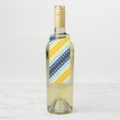 Boho Groovy Geometric Abstrakt AroAce Pride Flag Flaschenanhänger (Auf Flasche)