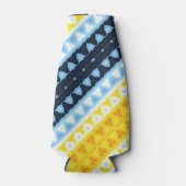 Boho Groovy Geometric Abstrakt AroAce Pride Flag Flaschenkühler (Vorderseite)