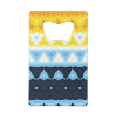 Boho Groovy Geometric Abstrakt AroAce Pride Flag Geldbeutel Flaschenöffner (Rückseite)