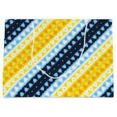 Boho Groovy Geometric Abstrakt AroAce Pride Flag Große Geschenktüte (Vorderseite)