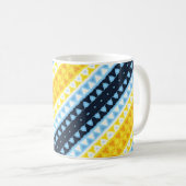 Boho Groovy Geometric Abstrakt AroAce Pride Flag Kaffeetasse (VorderseiteRechts)