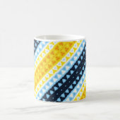 Boho Groovy Geometric Abstrakt AroAce Pride Flag Kaffeetasse (Mittel)