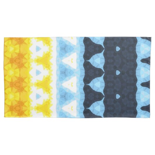 Boho Groovy Geometric Abstrakt AroAce Pride Flag Kissenbezug (Vorderseite-Links)