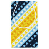 Boho Groovy Geometric Abstrakt AroAce Pride Flag Kleine Geschenktüte (Rückseite)