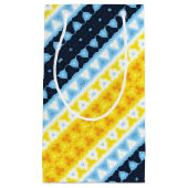 Boho Groovy Geometric Abstrakt AroAce Pride Flag Kleine Geschenktüte (Vorderseite)