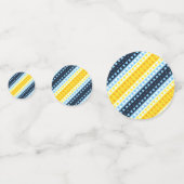 Boho Groovy Geometric Abstrakt AroAce Pride Flag Konfetti (Rückseiten)