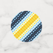 Boho Groovy Geometric Abstrakt AroAce Pride Flag Konfetti (Klein Vorderseite)