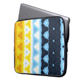 Boho Groovy Geometric Abstrakt AroAce Pride Flag Laptopschutzhülle (Vorderseite Links)