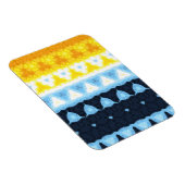 Boho Groovy Geometric Abstrakt AroAce Pride Flag Magnet (Rechte Seite)