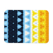 Boho Groovy Geometric Abstrakt AroAce Pride Flag Magnet (Horizontal)