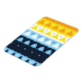 Boho Groovy Geometric Abstrakt AroAce Pride Flag Magnet (Linke Seite)