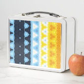 Boho Groovy Geometric Abstrakt AroAce Pride Flag Metall Brotdose (Beispiel)