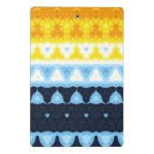Boho Groovy Geometric Abstrakt AroAce Pride Flag Mini Klemmbrett (Rückseite)