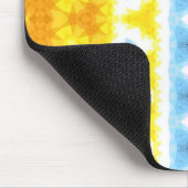 Boho Groovy Geometric Abstrakt AroAce Pride Flag Mousepad (Ecke)