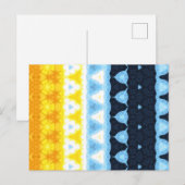 Boho Groovy Geometric Abstrakt AroAce Pride Flag Postkarte (Vorne/Hinten)