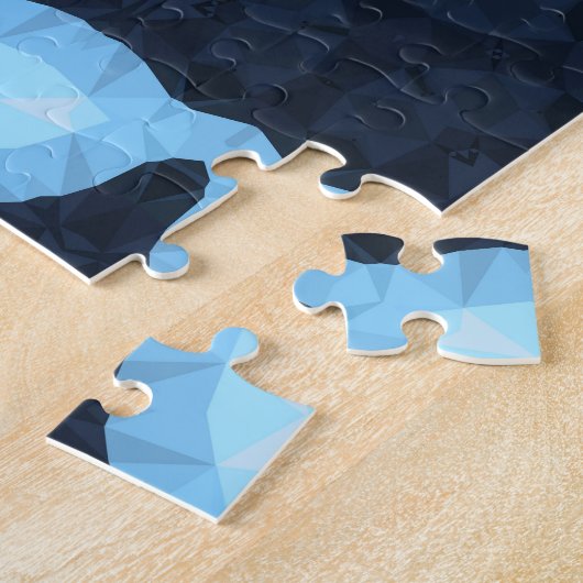 Boho Groovy Geometric Abstrakt AroAce Pride Flag Puzzle (Seite)