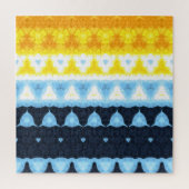 Boho Groovy Geometric Abstrakt AroAce Pride Flag Puzzle (Vertikal)