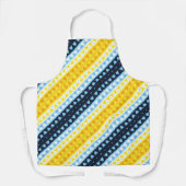 Boho Groovy Geometric Abstrakt AroAce Pride Flag Schürze (Vorderseite)