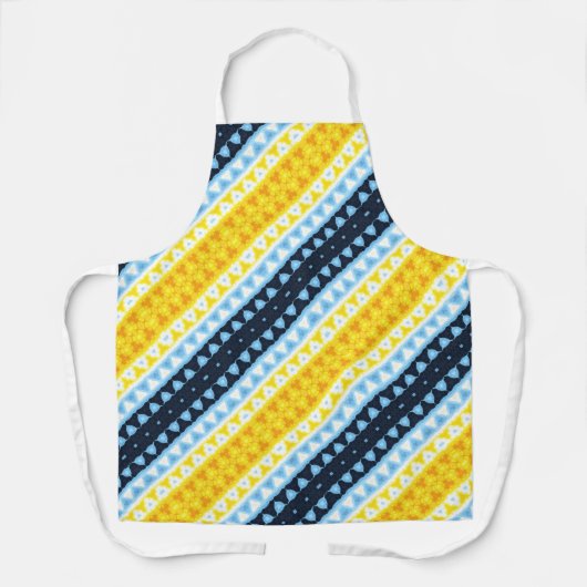 Boho Groovy Geometric Abstrakt AroAce Pride Flag Schürze (Vorderseite)