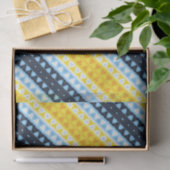 Boho Groovy Geometric Abstrakt AroAce Pride Flag Seidenpapier (Geschenk)