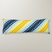 Boho Groovy Geometric Abstrakt AroAce Pride Flag Seitenschläferkissen (Rückseite)