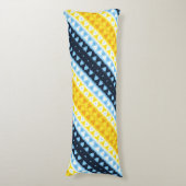 Boho Groovy Geometric Abstrakt AroAce Pride Flag Seitenschläferkissen (Vorderseite Vertikal)