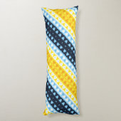Boho Groovy Geometric Abstrakt AroAce Pride Flag Seitenschläferkissen (Rückseite (Vertikal))