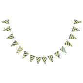 Boho Groovy Geometric Abstrakt AroAce Pride Flag Wimpelkette (Alle)