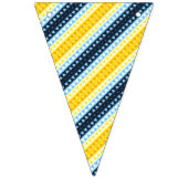 Boho Groovy Geometric Abstrakt AroAce Pride Flag Wimpelkette (Dritte Fahne)