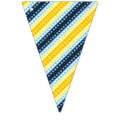 Boho Groovy Geometric Abstrakt AroAce Pride Flag Wimpelkette (Zweite Fahne)