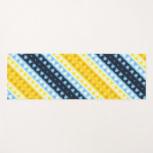 Boho Groovy Geometric Abstrakt AroAce Pride Flag Yogamatte (Vorderseite (Horizontal))