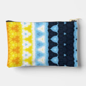 Boho Groovy Geometric Abstrakt AroAce Pride Flag Zubehörtasche (Rückseite)