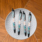 Boho Groovy Retro Typografie Wavy Brautparty Kugelschreiber