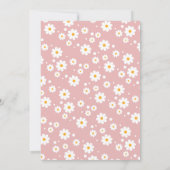 Boho Groovy Wildblume Kinderdusche Einladung (Rückseite)