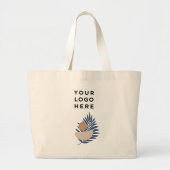 Boho große benutzerdefinierte Baumwoll-Tasche mit Jumbo Stoffbeutel (Vorne)