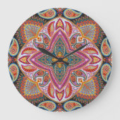 Boho Große Wanduhr (Vorderseite)