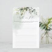 Boho grüne Blätter Wer bin ich Brautparty (Stehend Vorderseite)