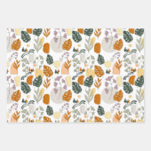 Boho grüne Monstera verlasse Naturgewohnheiten Geschenkpapier Set (Vorderseite 2)