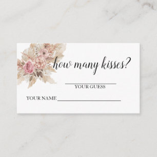 Boho Guess wie viele KüsKarten Mitteilungskarte