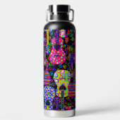Boho Guitars Beautiful Trinkflasche (Rückseite)