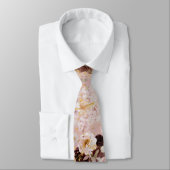 Boho H2 Dusty Rose Burgundy Mums DIY Hintergrund Krawatte (Gebunden)