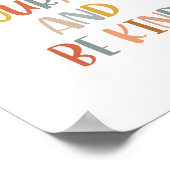 Boho haben Mut und sein freundliches Poster (Ecke)