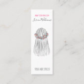 Boho Hair Stylist Blume Crown Wedstyle Mini Visitenkarte (Vorderseite)
