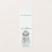 Boho Hair Stylist Blume Crown Wedstyle Visitenkarten (Außenseite Aufgefaltet)